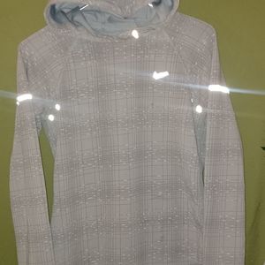XS Light Grey reflective Nike hoody